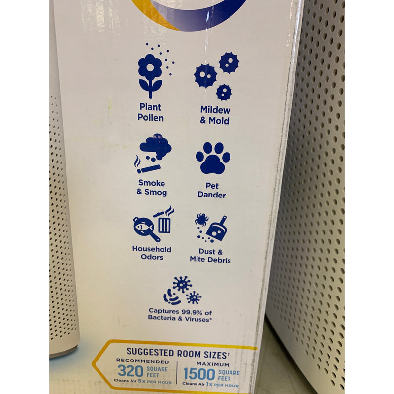 Clorox Large Room True HEPA Air Purifier, 1500sqft, Energy Star, 11010