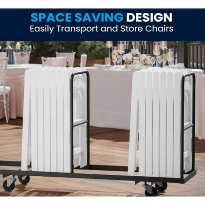 Set-of-4 Flash Furniture Hercules Series Folding Chair - White Resin - 800LB Cap