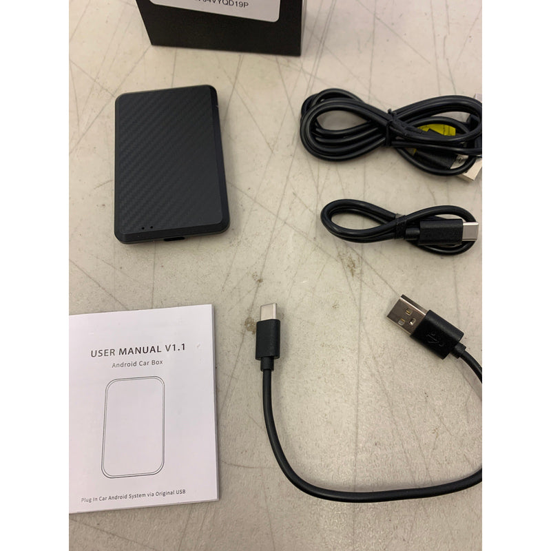 Android Car Box 3 In 1 Wireless With Wired Car Play Black Usb C Cord