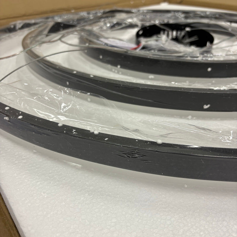 Sheinhot LED 3-Ring Chandelier Round for Living Room Bedroom 3000K-6500K - Black