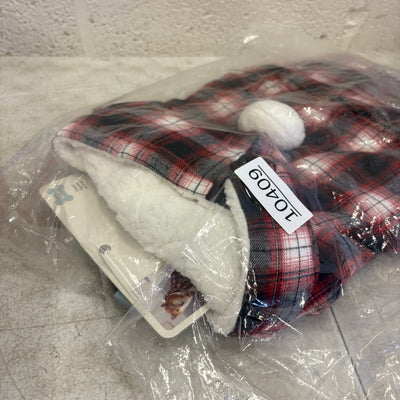 Koolaburra by UGG Pet Cozy Dog Pajama w Hood 17-18" Collar Red Plaid - Large