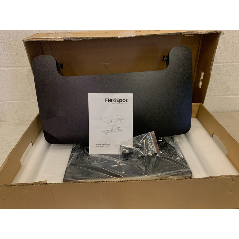 FLEXISPOT - Convertidor de escritorio de 28" (para trabajar sentado o de pie) con bandeja para teclado, color negro M27SB VER DETALLES