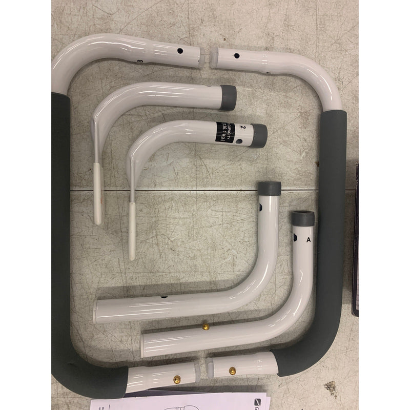 Glacier Bay Toilet Support Rail Adjustable Grab Bar - White - FGB368GB