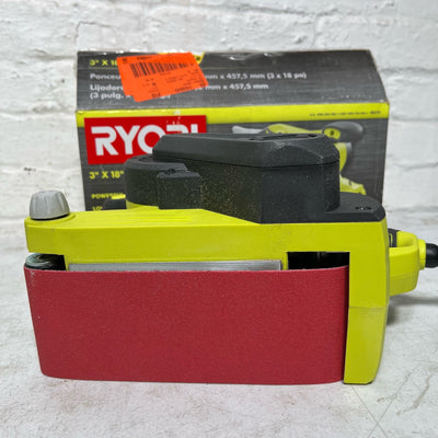 RYOBI 6 Amp Corded 3 in.W x 18 in.L Portable Belt Sander, 820 FRM, Low Profile