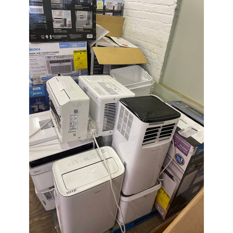 LOT-OF-25 FOR PARTS A/C Units, Window & Stand up, 5,000 to 12,000 BTU - White