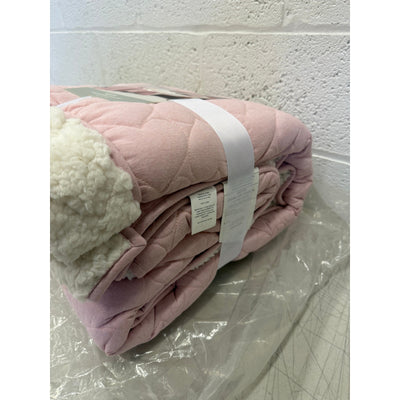 UGG Millie Plush Reversible Quilt Set, 1 Quilt & 1 Sham, Twin - Pink Shell