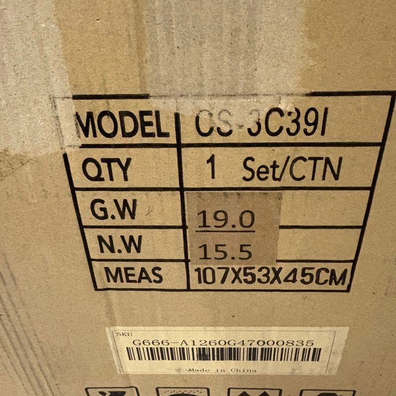 ROVSUN 3-Compartment Commercial Sink, Stainless Steel Utility Tub Sink with Legs