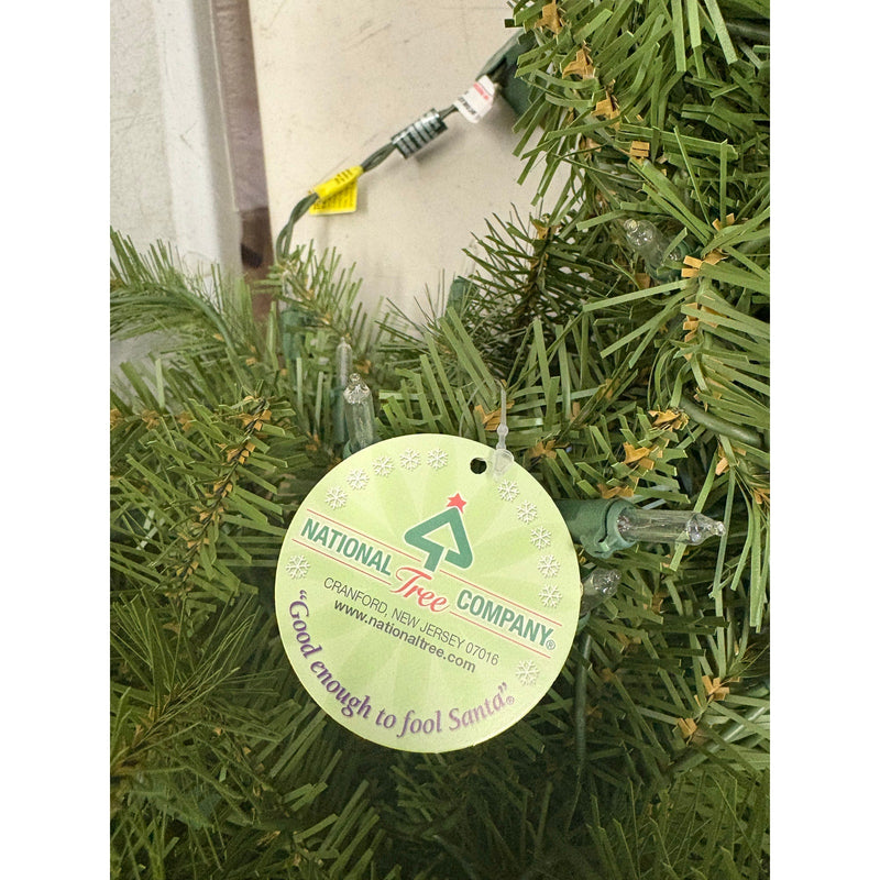 National Tree Company Pre-Lit Artificial Full Christmas Tree, Dunhill Fir, 6.5FT