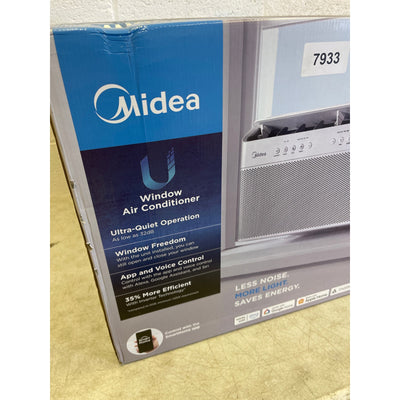 Midea 10,000 BTU Smart Inverter U-Shaped Window Air Conditioner 450 Sq Ft, White