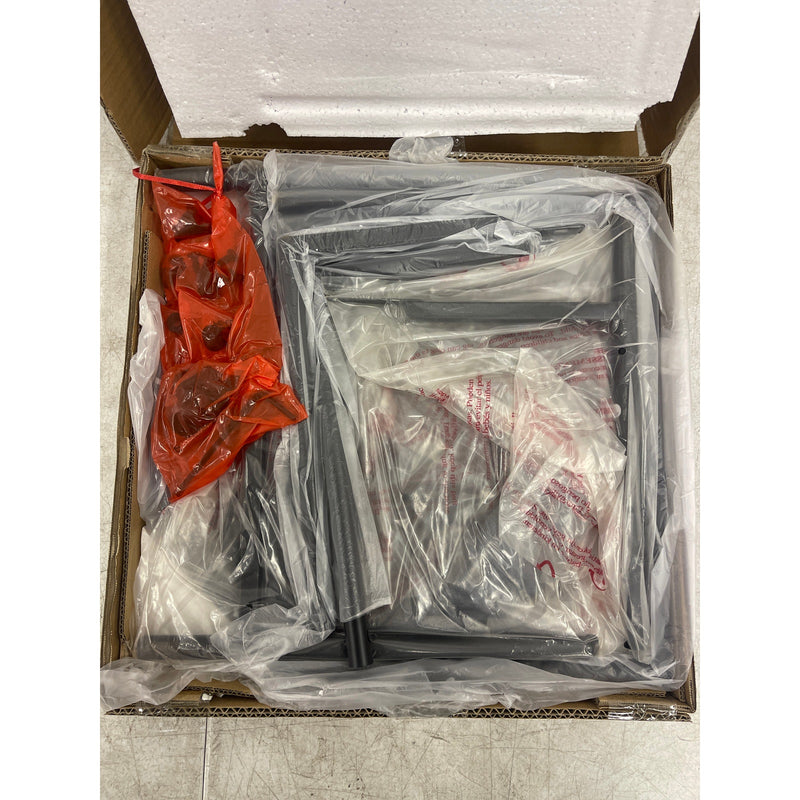 Industrial Round Side Table 15 x 15 x 24 Inches Marble 2 tier, White - Furniture