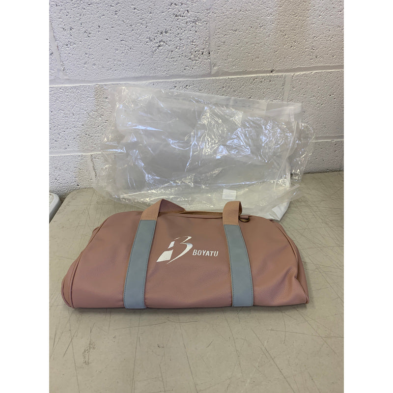 BOYATU Weekender Bag for Women Travel Duffel Bag Gym Bag w Shoulder Strap PINK