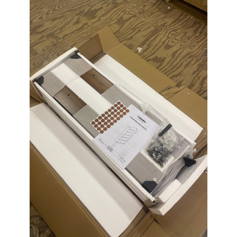 Tribesigns Wood Bookcase, 72" x 35" x 12" Bookshelf with 6 Storage Shelves Brown