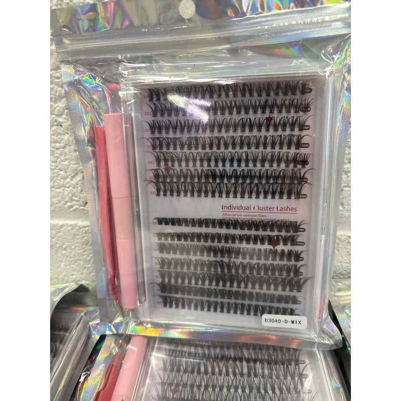 Lot-of-20-Sets DIY Eye Lash Clusters Extensions Kit 280 Clusters/ Set 30D 40D