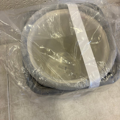 UGG Avery Stars 2-Piece Storage Square Bin & Round Waste Bin, Soft Fuzzy - Gray