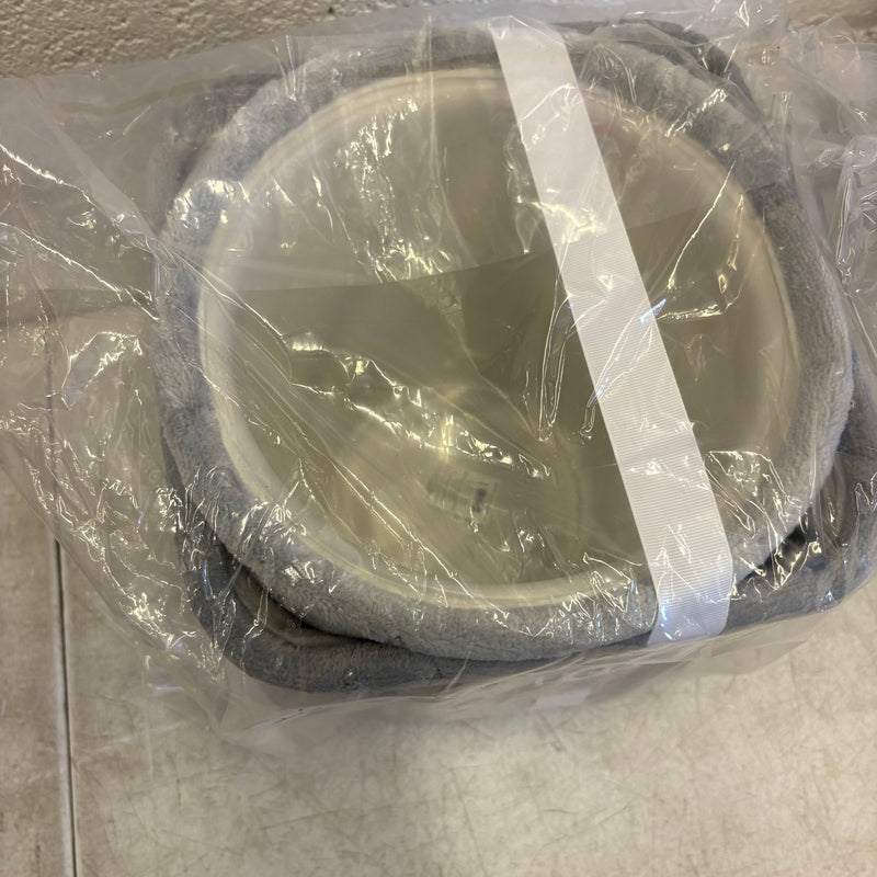 UGG Avery Stars 2-Piece Storage Square Bin & Round Waste Bin, Soft Fuzzy - Gray