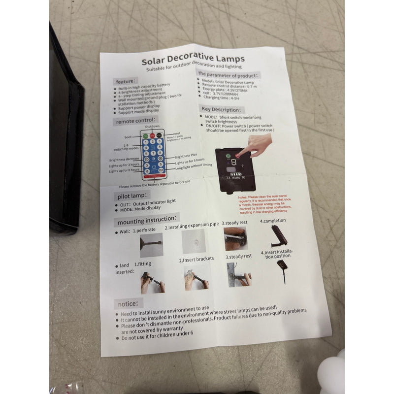 LumosGlow 55FT Solar Warm Light String Lights 100LED, 1200mAh 8 Modes IP67