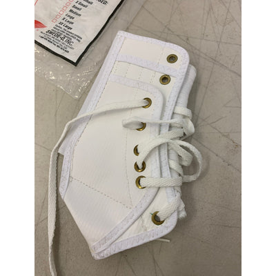 Tobillera Swede-O con lengüeta tejida, talla XX-S, color blanco