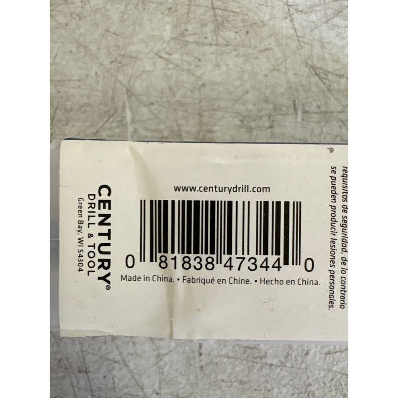 Century Drill & Tool 11/16" Black Oxide S and D Drill Bit, 1/2" Reduced Shank