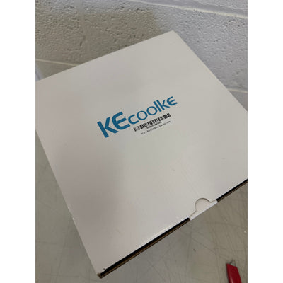 KECOOLKE Countertop Ice Cream Maker, Large Capacity 2L, Stainless Steel, Gray