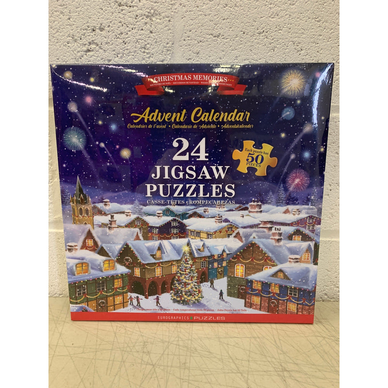 EuroGraphics Puzzles Christmas Memories 50pc Puzzle 24 Day Advent Calendar