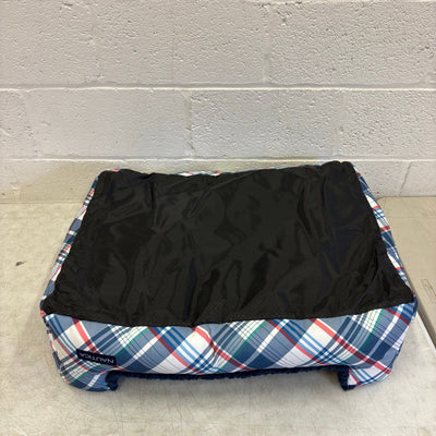 Nautica Rectangle Pet Bed 30"x 24"x 8" Dog Bed Plaid Multicolor Design - Medium