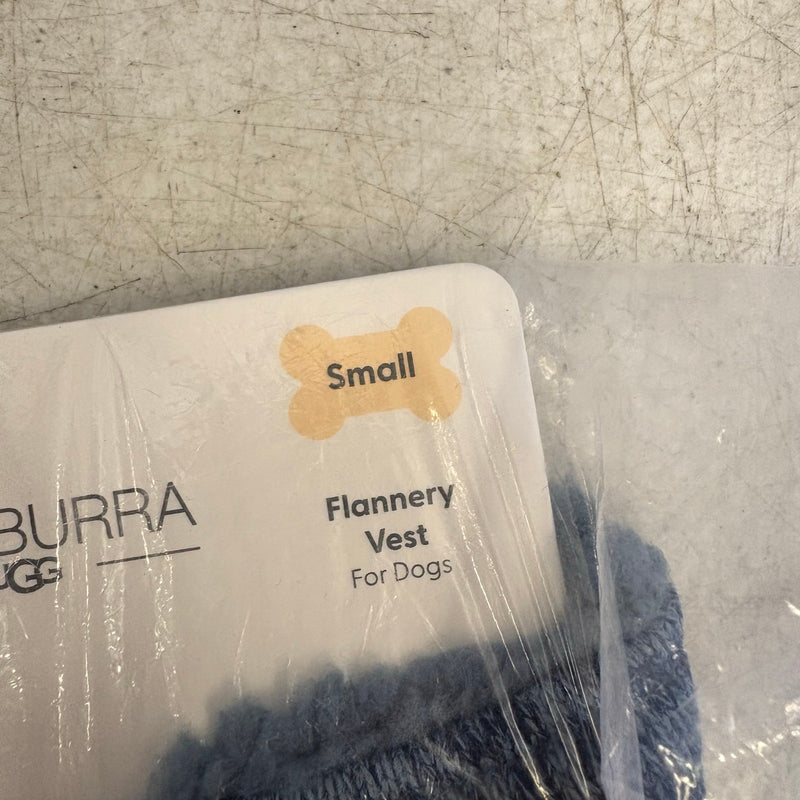 Koolaburra by UGG Pet Flannery Half Zip Dog Vest - 12-13" Collar, Blue - Small