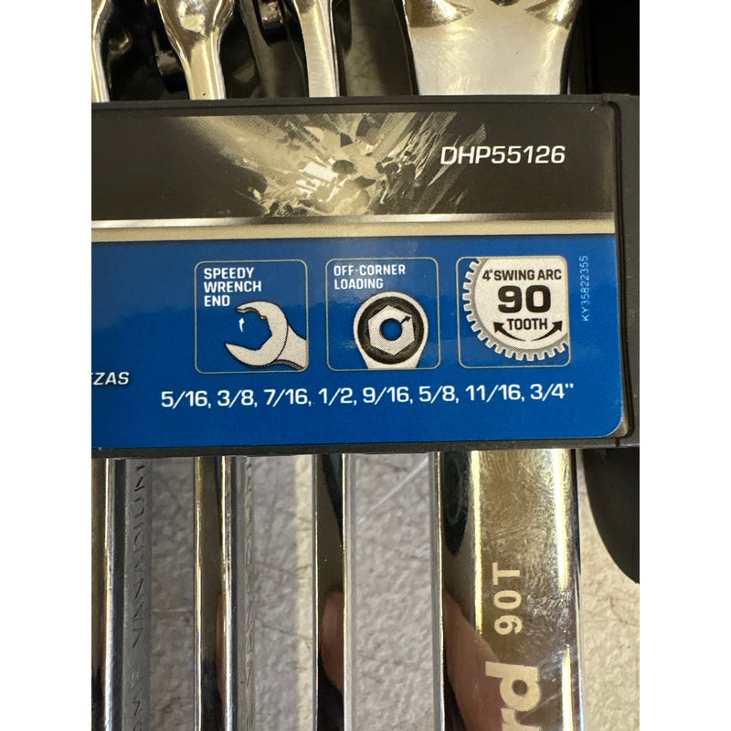 DieHard 8-Piece Reversible Ratcheting Wrench Set, SAE, Hand Tools - DHP55126