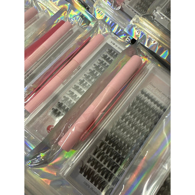 LOT-OF-20-Sets DIY Eye Lash Clusters Extensions Kit, 240pcs/ Set, 40D 9-16 mm