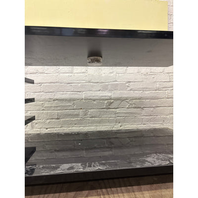 Coffee Table 39.5" L x 20" H x 20" W TV Stand, with LED Light & Remote Black