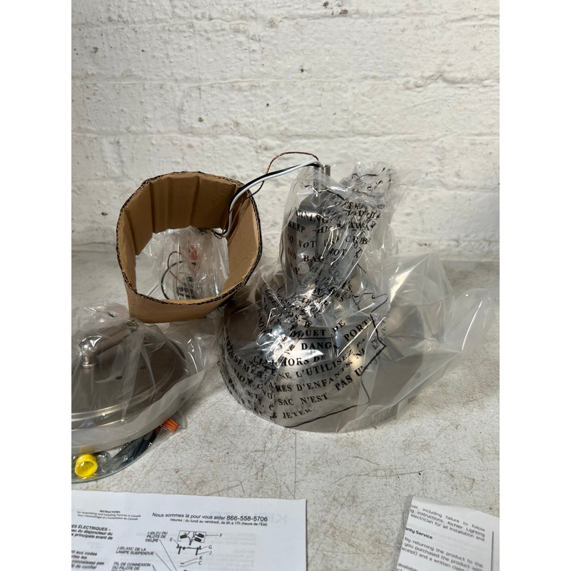 Kichler Lighting One Light Mini Pendant, Brushed Nickel, 10W 45"x7"x12" LED