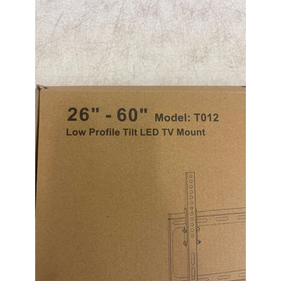 FLEXIMOUNTS Low Profile Tilt TV Wall Mount Bracket for Most 26"-60" Black T012