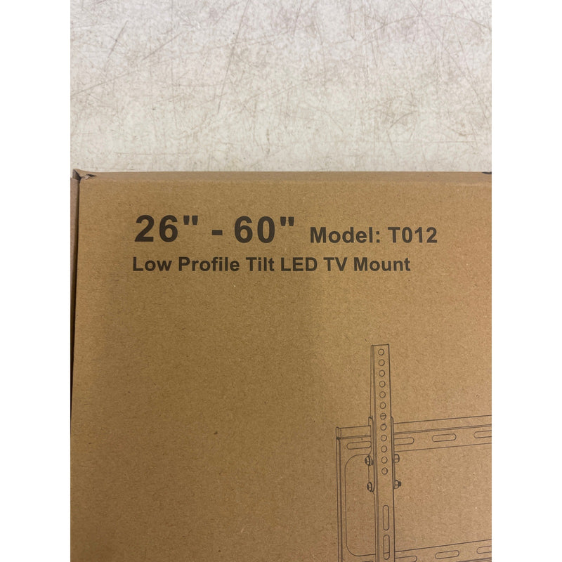FLEXIMOUNTS Low Profile Tilt TV Wall Mount Bracket for Most 26"-60" Black T012