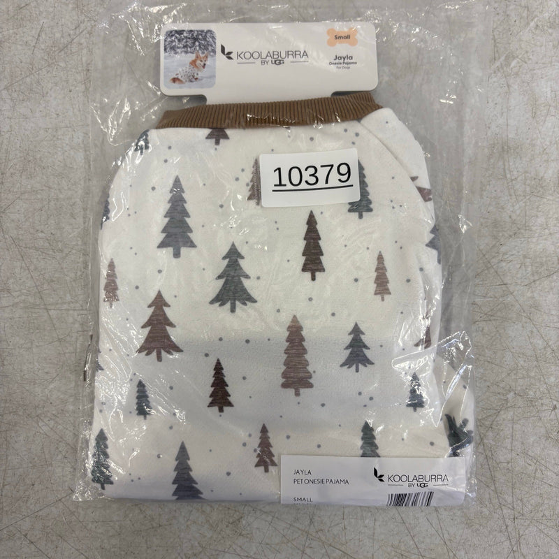 Koolaburra UGG Pet Jayla Pajama Shirt for Dog 12-13" Collar, Tree Design, Small
