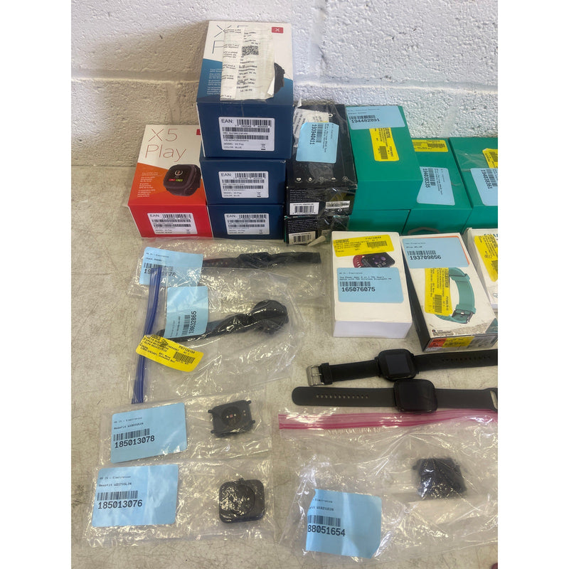 Lot of 32 Smart Watches, Mixed Condition, Amazfit, 3Plus, Xplora, Willful, Yamay