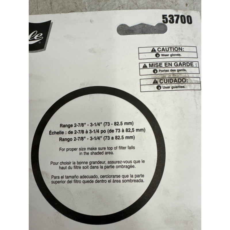 Lisle Small Filter Wrench, Swivel Grip Handle with 1" Steel Band- 53700