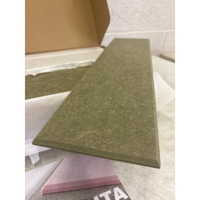 DECORITA Shiplap Felt Wall Panels 23-SqFt Interior Wall Decor, Olive Green 24pcs