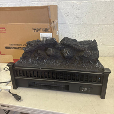 Infrared Electric Fireplace Logs, 23" Infrared Quartz, Remote Control Fireplace