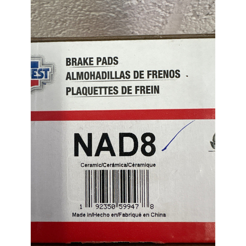 Carquest Standard Brake Pads, Ceramic, Reliable and Dependable Stopping - NAD8