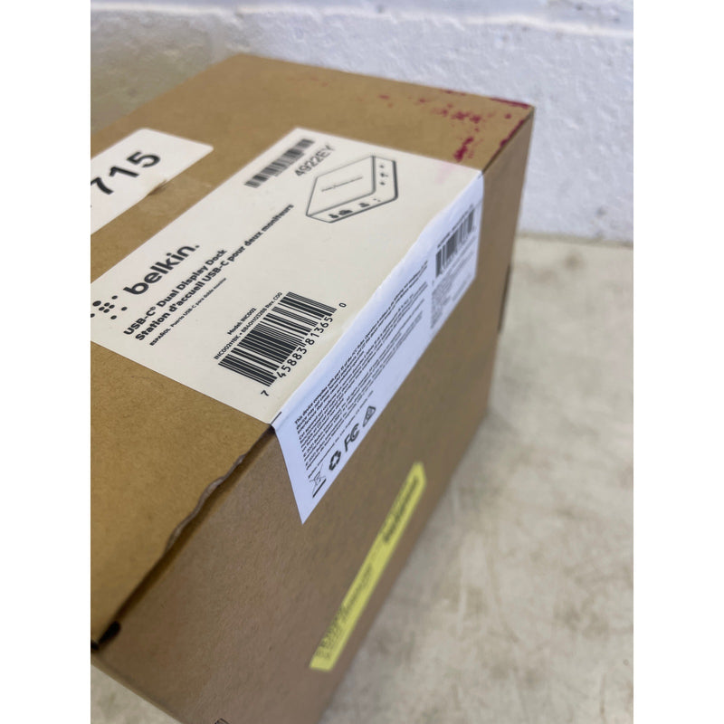 Belkin USB C Docking Station - USB Hub Dual 4k Computer Monitor Display - Black