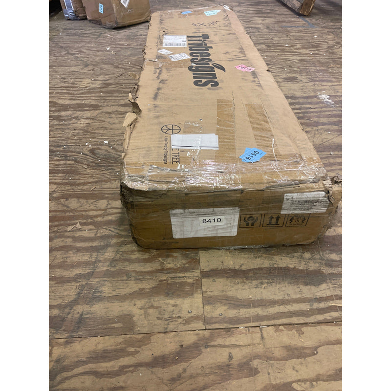 Tribesigns 55" Wood Computer Desk, Modern Study Writing Table with Drawer Black