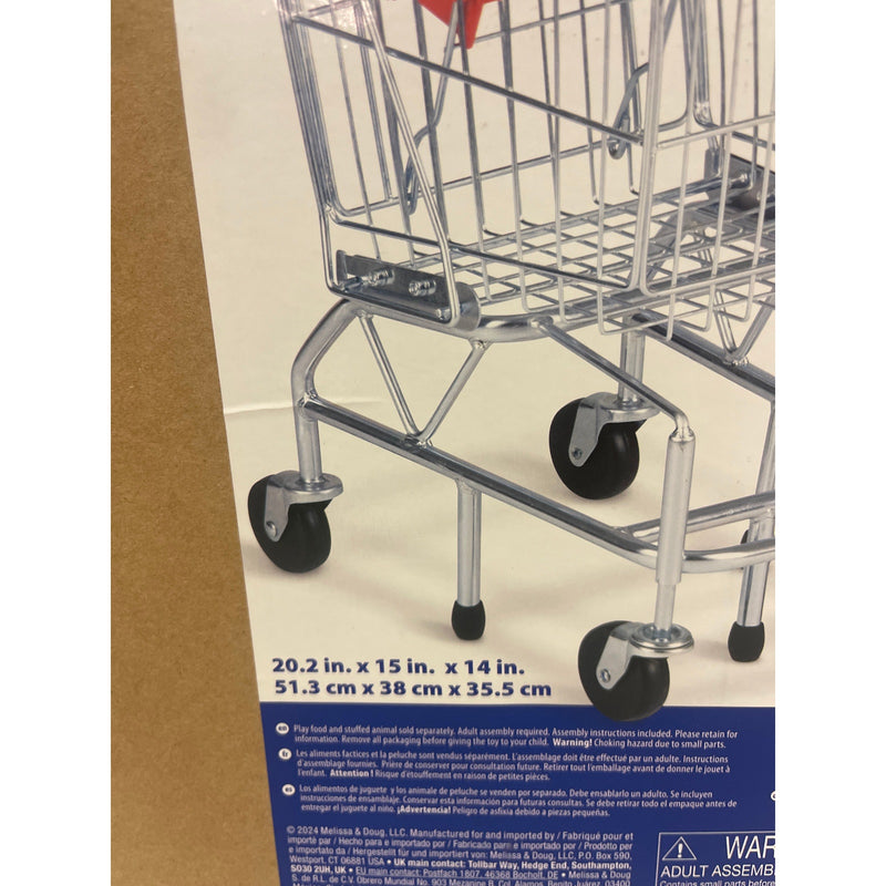 Melissa & Doug Toy Shopping Cart With Sturdy Metal Frame 20.2 x 15 x 14 inches