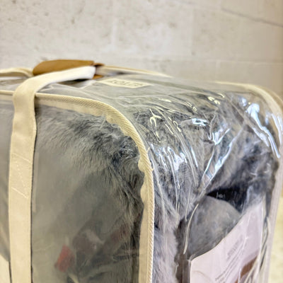 UGG Lanai Queen Comforter Set w 2 Shams, Faux Fur Soft Bedding - Chambray