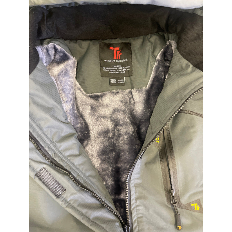Trr Outdoor Series Winter Jacket, Womens 2XL, Weather Resistant, Fuzzy Inside