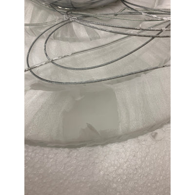 UNITARY Modern LED Acrylic Pendant Lighting With 3 Rings Max 33W Chrome Finish