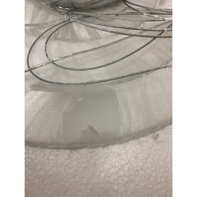 UNITARY Modern LED Acrylic Pendant Lighting With 3 Rings Max 33W Chrome Finish