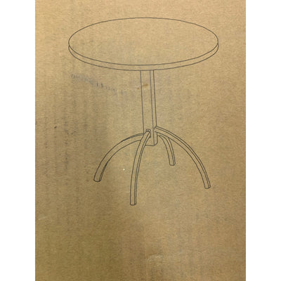 Lisuden Patio Bistro Metal Dining Table, Round Table for 2 Person, 27.5"