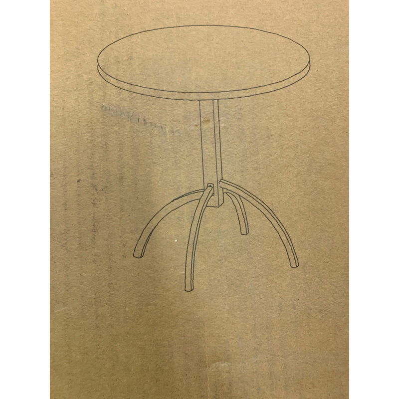Lisuden Patio Bistro Metal Dining Table, Round Table for 2 Person, 27.5"