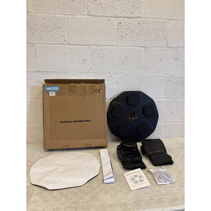Musical Boxing Pro with Gloves, Controls for Speed and Mode, Bluetooth - Black