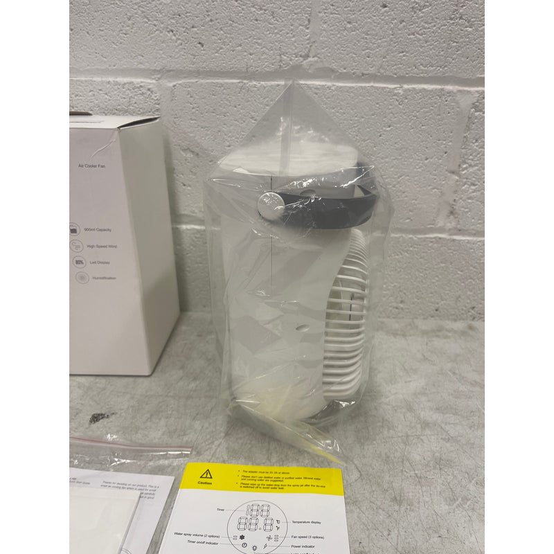 Air Cooler Fan 9W Portable Cooling Fan/AC Unit -L100- 1000ML - White/Gray
