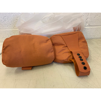 SET-OF-4 OUMANNI Universal Fit Breathable Suede Seat Covers, 2 Head Pads Orange